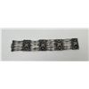 Image 2 : Mexico Silver Wide 8 Strand Link Bracelet