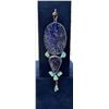 Image 1 : Navajo Sterling Lapis Lazuli Turquoise Pendant