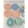 Image 2 : Large Collection Lu Ray Pastels Dishes