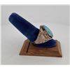 Image 2 : M Arviso Navajo Sterling Silver Turquoise Ring