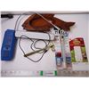 Image 1 : Refrigerant Leak Detector (untested),(2) Lights, Fish Dish, Small Hammer, Hanging Strips