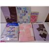 Image 2 : Several Packages of Scrapbooking Materials, Bag of Pencils<Tissue Paper and more as pictured