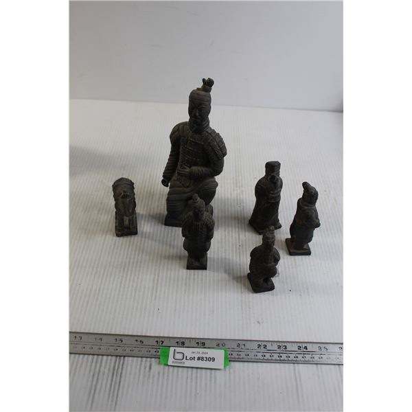 Set of Chinese Terracotta Warrior Figures