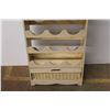 Image 2 : *Wooden Wine Rack - 9" x 20" x 32"