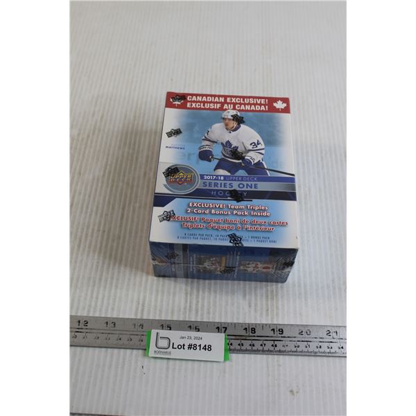 2017-18 Upper Deck Hockey Series One Box of (11) Packs of Cards - Young Guns Rookie Cards, Sealed