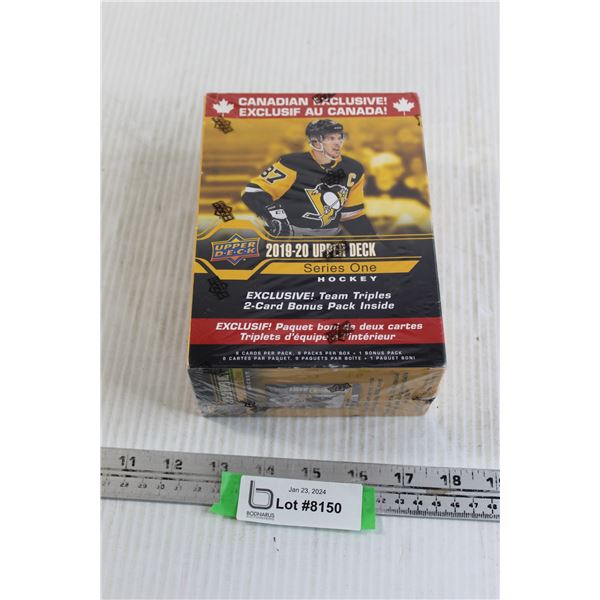 2019-20 Upper Deck Hockey Series One Box of (10) Packs of Cards - Young Guns Rookie Cards, Sealed