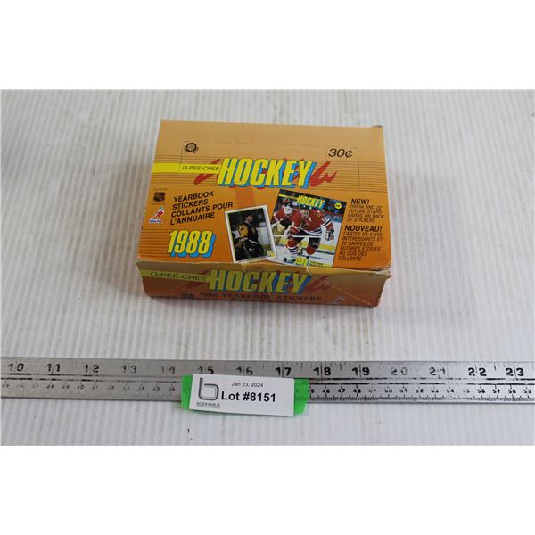 1988 OPC Hockey Yearbook Stickers Box of (48) Packs - Sealed