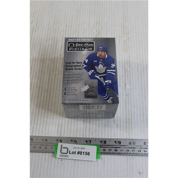 2021-22 OPC Platinum Hockey Box of (6) Packs of Cards - Sealed