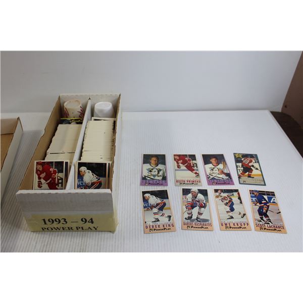 (~600) Power Play 1993-94 NHL Tall Boy Cards