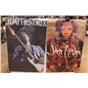 Image 1 : Jimi Hendrix Exhibition Poster - 25" x 35", Jimi Hendrix Playing Guitar Poster - 24" x 34"