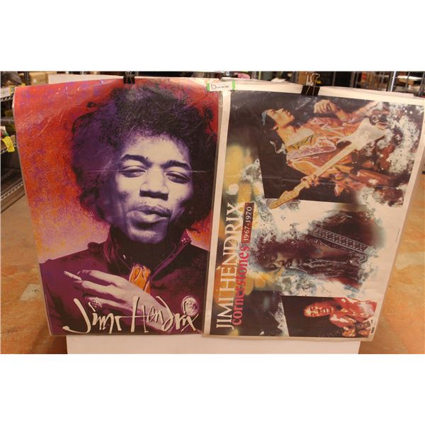 Jimi Hendrix Cornerstones 1967-70 Poster - 25" x 35", Jimi Hendrix with Cigarette Poster - 24" x 34"
