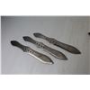 Image 2 : Set of 3 Hibben Throwing Knives in Case