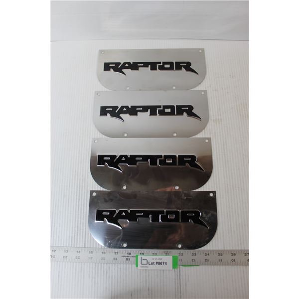 (4) Raptor Mudflap Attachments