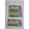 Image 3 : (5) Canadian 1973 $1 Bills
