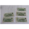 Image 4 : (5) Canadian 1973 $1 Bills