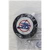 Image 2 : Dale Hawerchuk #10 Signed Jets Hockey Puck with Certificate of Authenticity