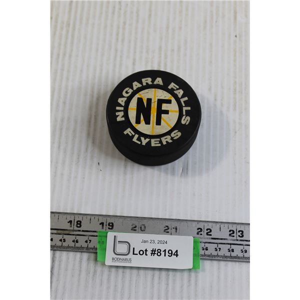 Niagara Falls Flyers Hockey Puck
