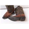 Image 2 : Rodeo Toddler Cowboy Leather Boots - Size 6.5T