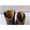 Image 4 : Rodeo Toddler Cowboy Leather Boots - Size 6.5T