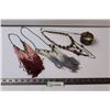 Image 1 : (2) Tassel Necklaces, Metal Bangle Bracelet, (2) Drop Necklaces