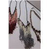 Image 3 : (2) Tassel Necklaces, Metal Bangle Bracelet, (2) Drop Necklaces