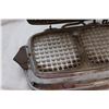 Image 8 : (2) Antique Sad Irons, Vintage Waffle Maker - As Is