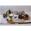 Image 1 : (3) U-Joints, (3) GE 1500 Lumiens Bulbs(Like NEW) , Wagner Paint Sprayer, Sprinkler, Clamps - As Is