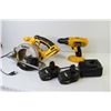 Image 5 : DeWalt Cordless Skillsaw & Drill w/2 Batteries (consigner says working - needs charging)