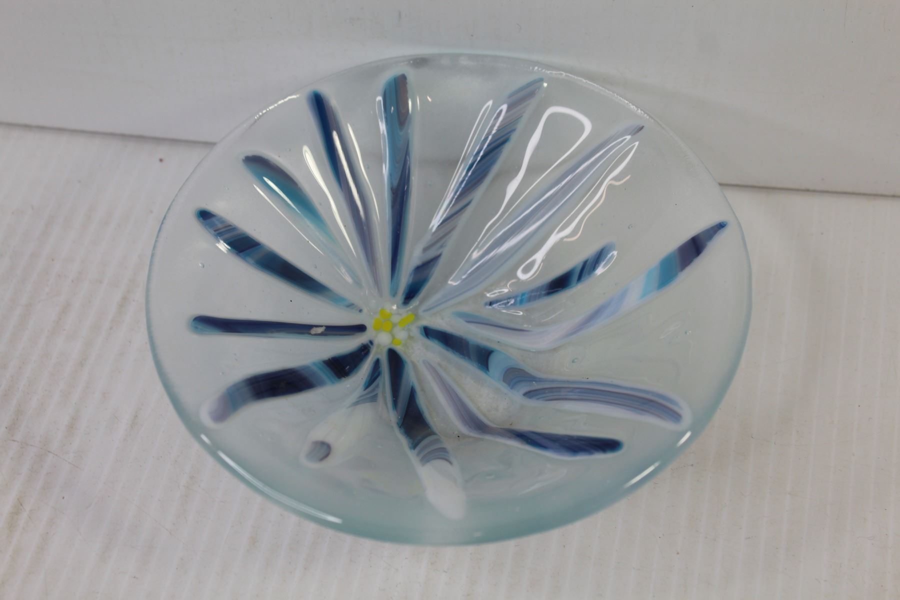 Art Glass Flower Dish - Playboy Garter Belt in Box - Bodnarus Auctioneering Art Glass Flower Dish - Playboy Garter Belt in Box - Bodnarus Auctioneering