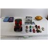 Image 1 : (12) Toy Cars, (3) Digimon Card Game Packs, Misc.