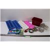 Image 1 : (4) Ice Cube Trays, Assorted Cookie Cutters in Box, Lid Opener, Mouse Key Chain