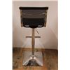 Image 2 : Black & Chrome Swivel Bar Stool - 34" From Seat to Floor