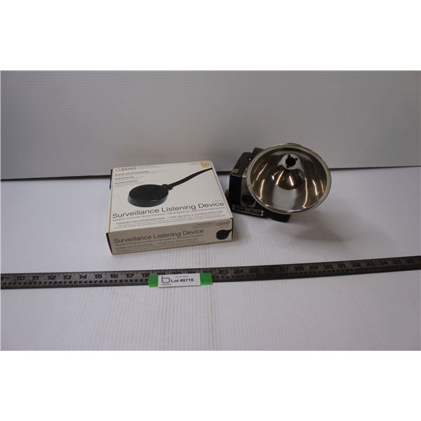 Surveillance Listening Device, Kodak Brownie Hawkeye Camera With Flash