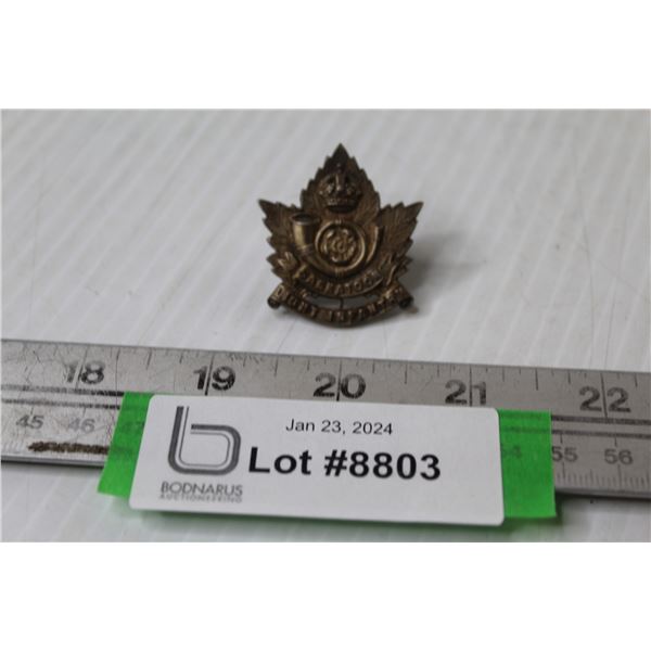 Saskatoon Light Infantry Pin