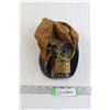 Image 1 : Miner's Hat with Brass Lantern - Damaged