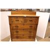 Image 1 : *East Lake 4-Drawer Wooden Dresser - 18" x 40" x 41" High, Some Damage