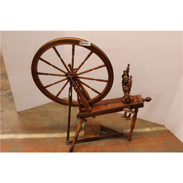 *Antique Wooden Spinning Wheel - As Is