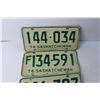 Image 3 : (3) Saskatchewan License Plates 1974