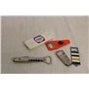 Image 1 : Vintage Bottle Openers - Pic-a-Pop, Hudson's Bay, Schenley, Grand Marnier