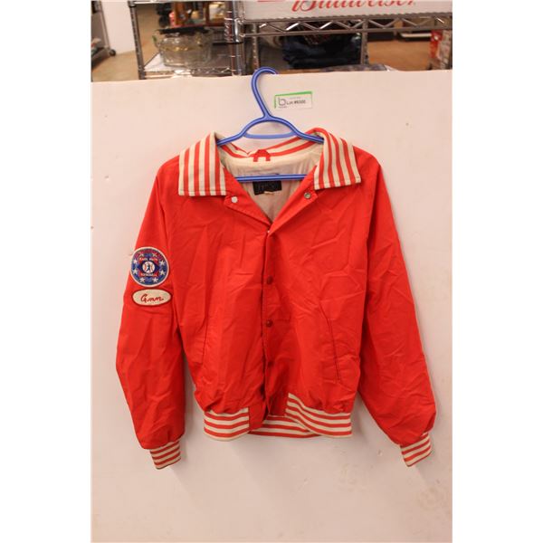 * Vintage Jacket with Babe Ruth Tournament Patch - Size Medium