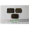 Image 1 : (3) Metal Belt Buckles
