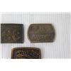 Image 4 : (3) Metal Belt Buckles