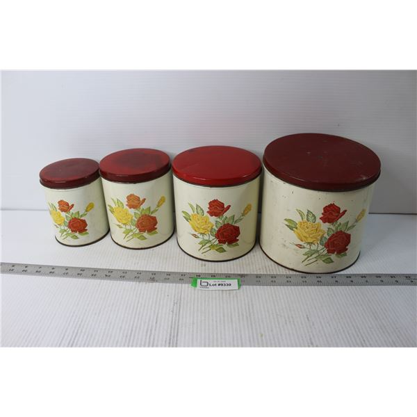 (4) Vintage Cannisters