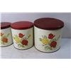 Image 2 : (4) Vintage Cannisters