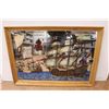 Image 2 : Naves Bellica Hollandicae - Framed Mirror of Sail Boats (35" x 25")