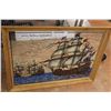 Image 4 : Naves Bellica Hollandicae - Framed Mirror of Sail Boats (35" x 25")