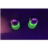 Image 4 : Uranium Glass Salt& Pepper Shakers