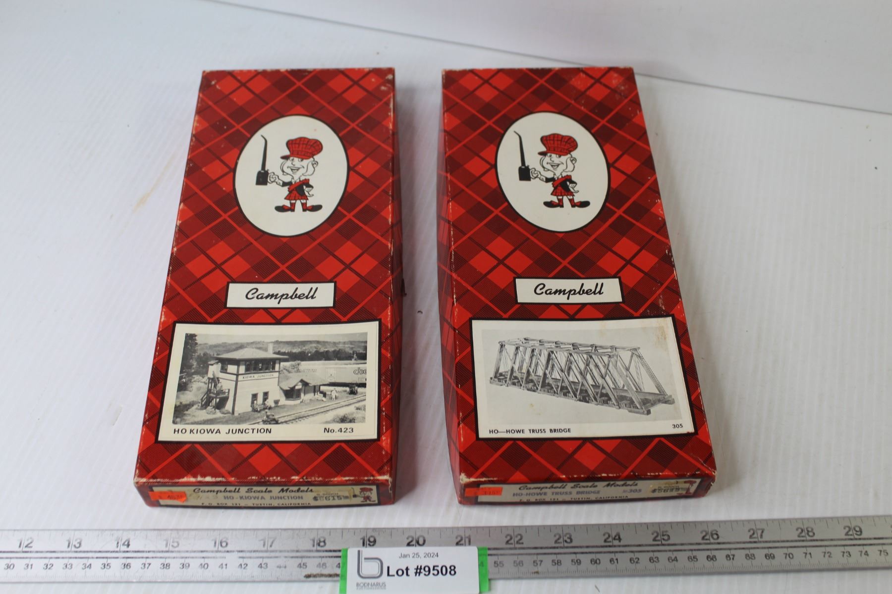 Campbell Scale Model HO Truss Bridge & HO Kiowa Junction (in