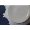 Image 4 : Fenton - Ruffled Milk Glass Basket w/ Clear Handle