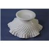 Image 5 : Large Fenton - Ruffled Milk Glass Hobnail Dish
